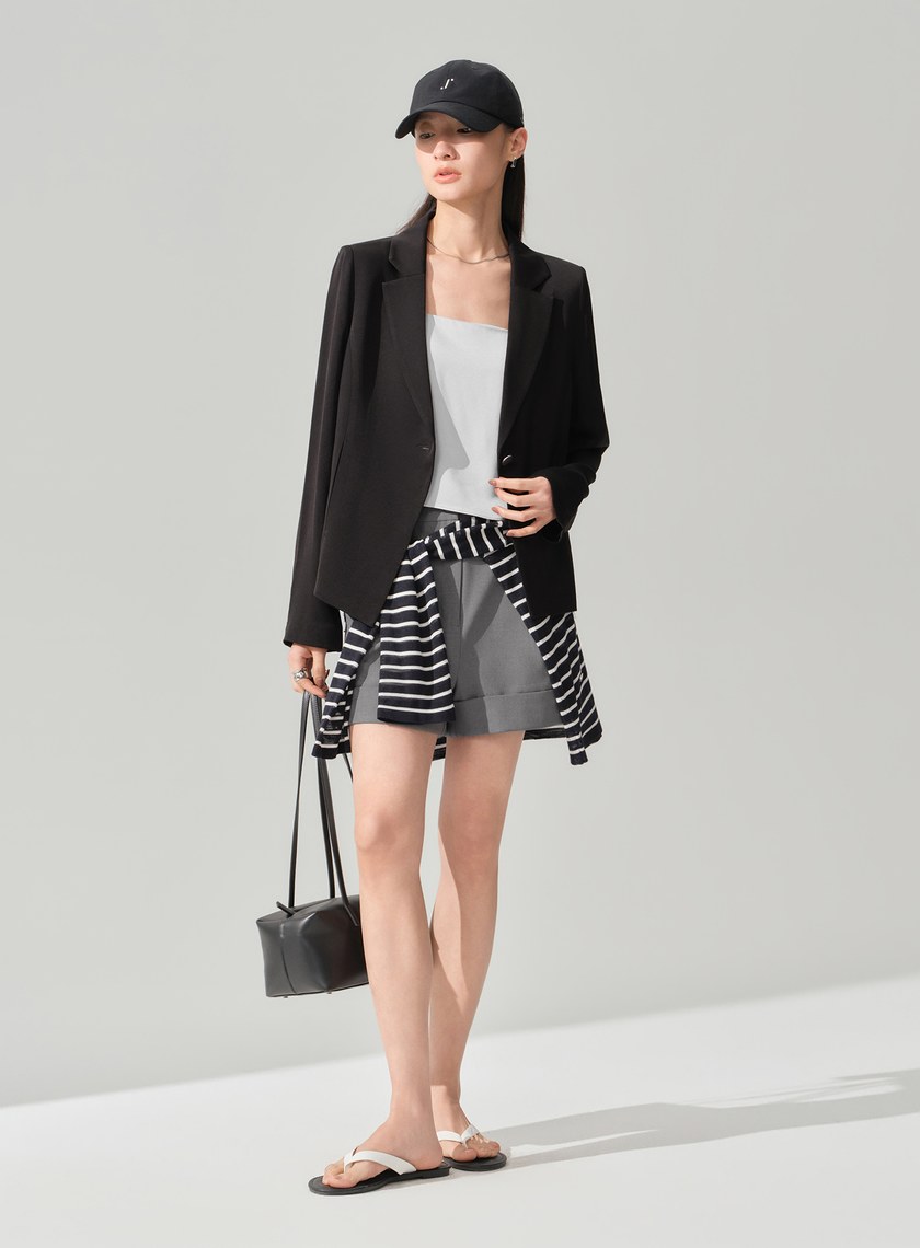 不對稱肩帶Bra背心