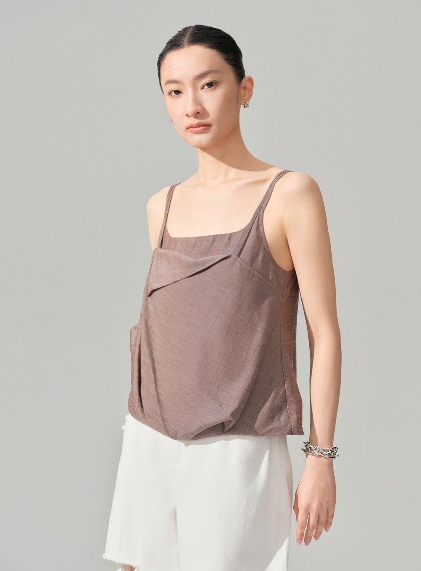 垂墜感雙層假兩件Bra背心