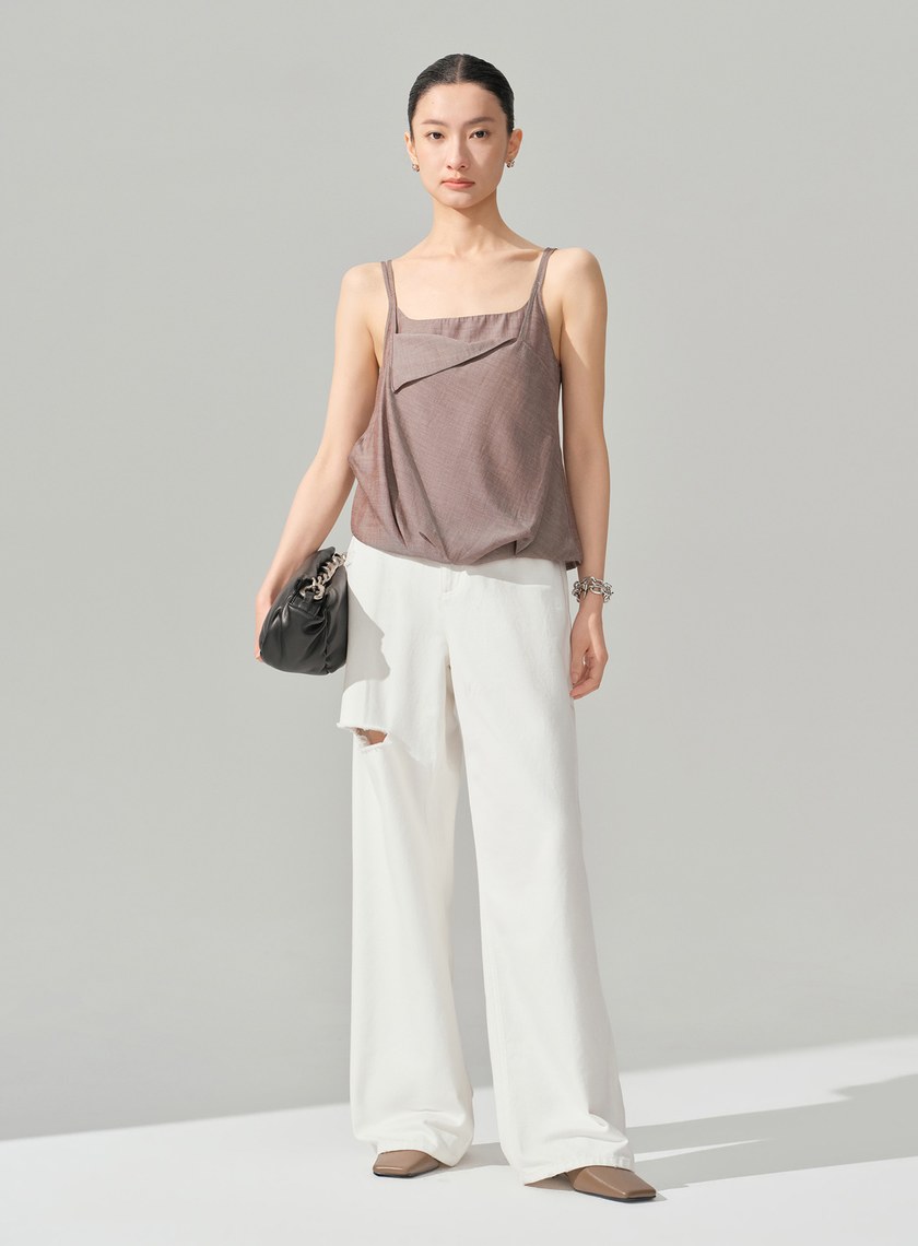 垂墜感雙層假兩件Bra背心