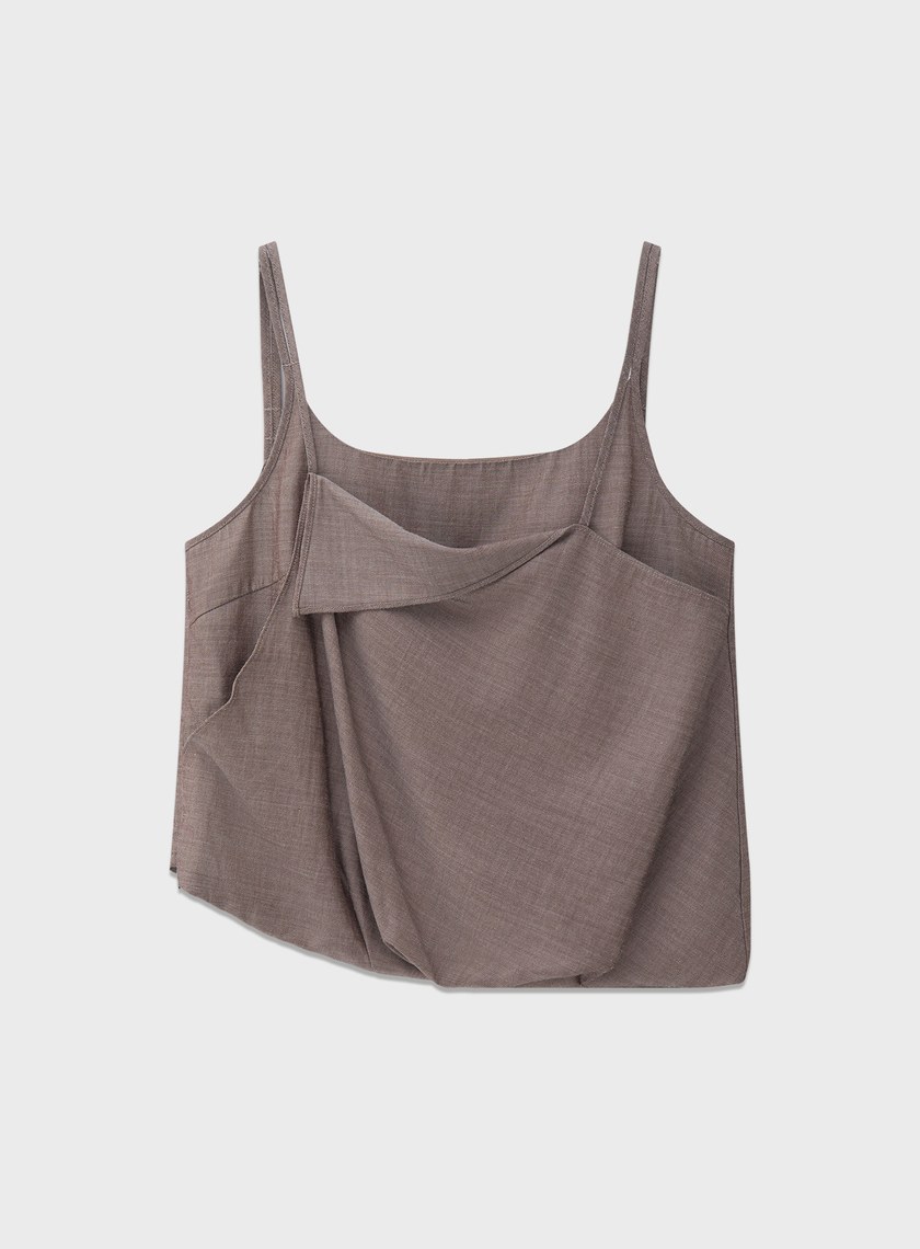 垂墜感雙層假兩件Bra背心