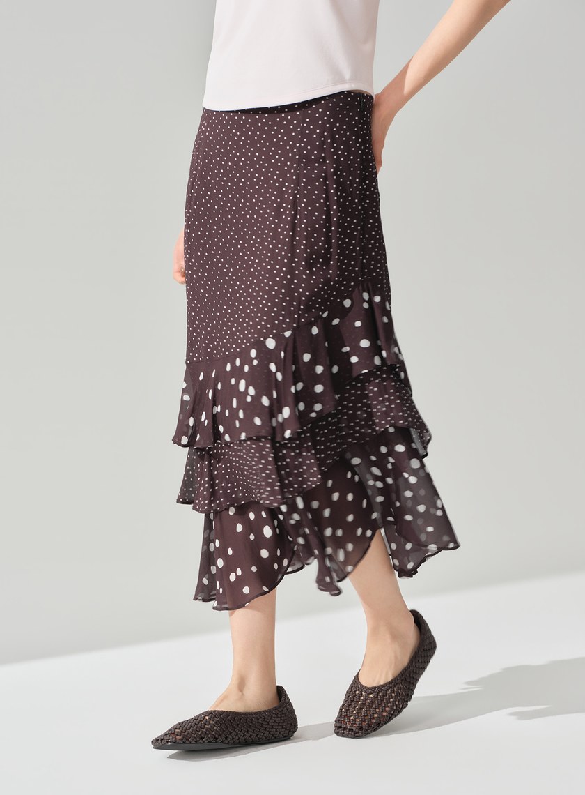 DISNEY｜波點不對稱蛋糕裙