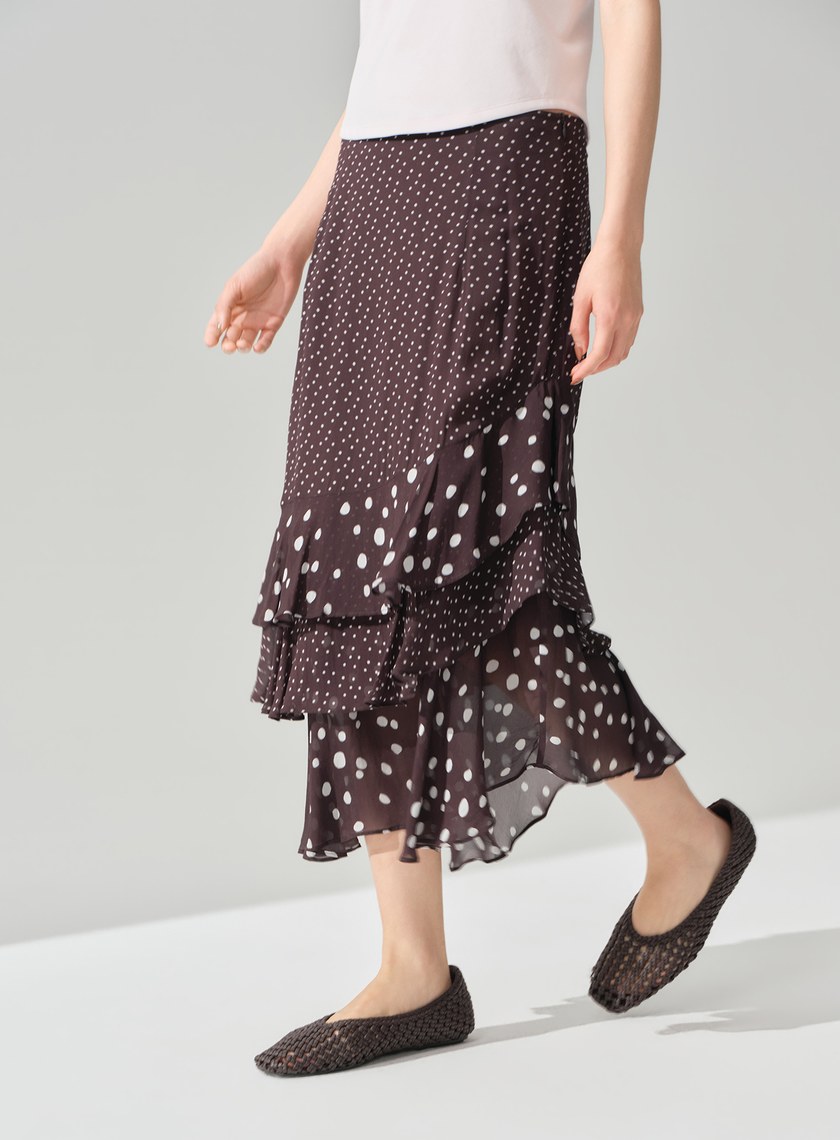 DISNEY｜波點不對稱蛋糕裙