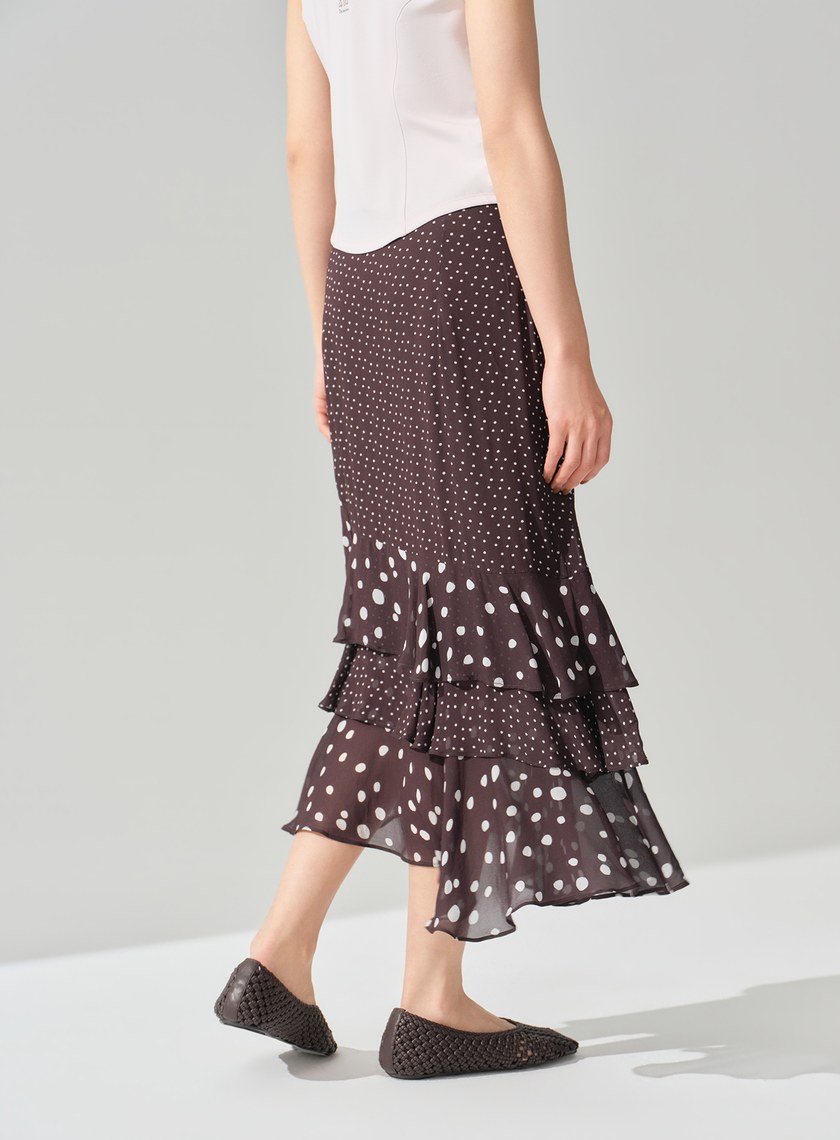 DISNEY｜波點不對稱蛋糕裙