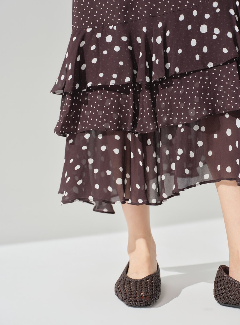 DISNEY｜波點不對稱蛋糕裙