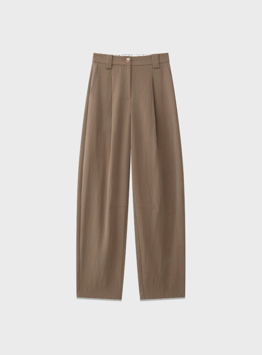 DISNEY｜優雅刺繡彎刀褲