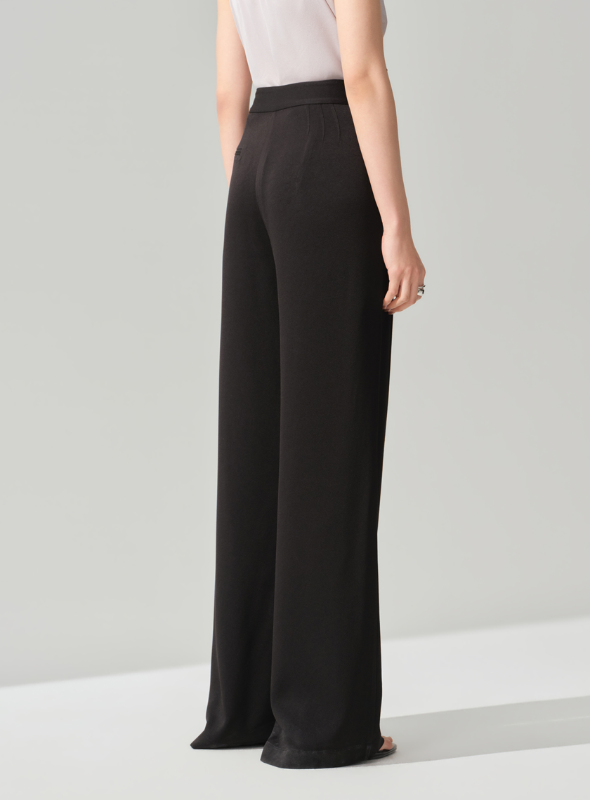 不對稱斜扣西裝褲