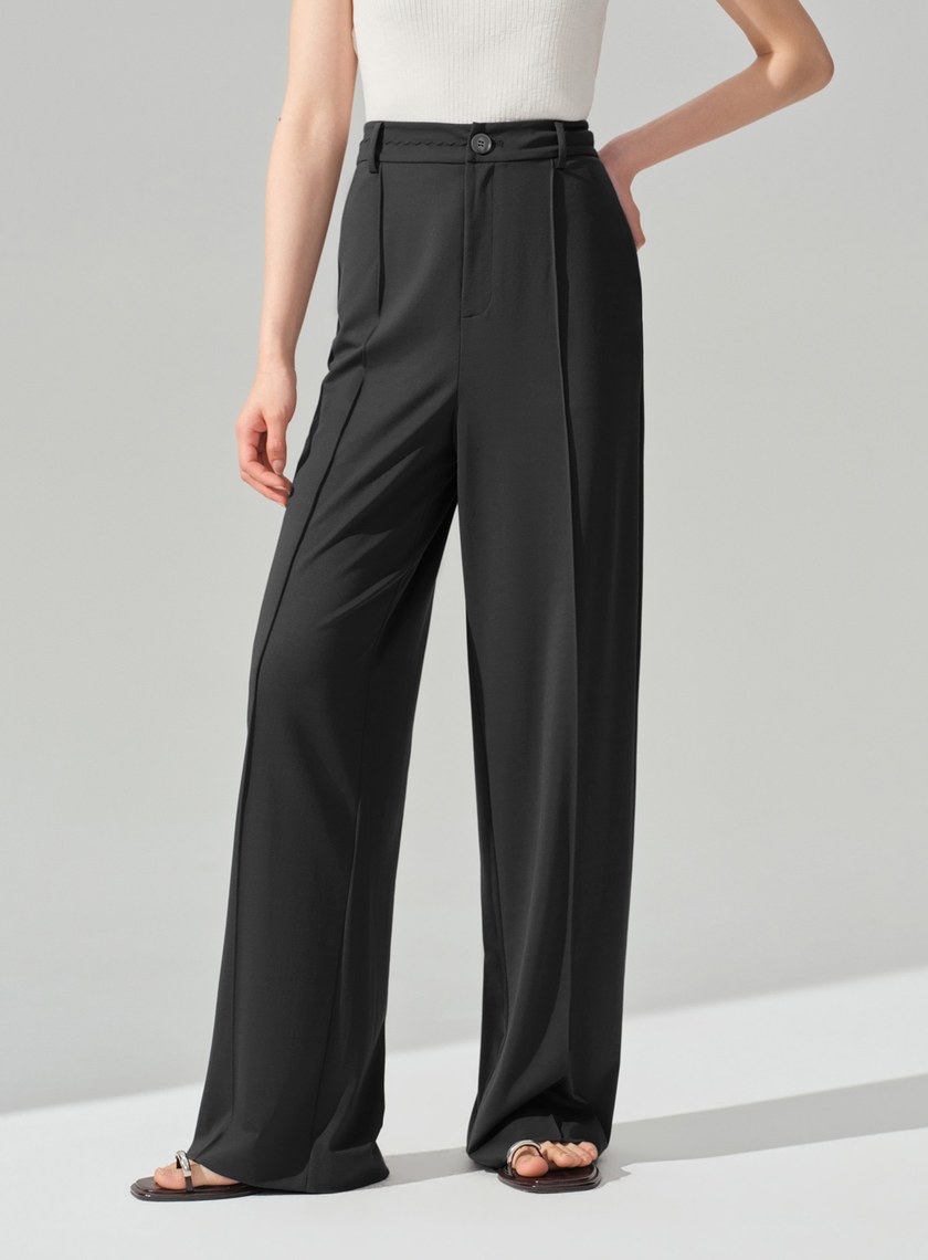 經典不對稱立體剪裁西裝褲