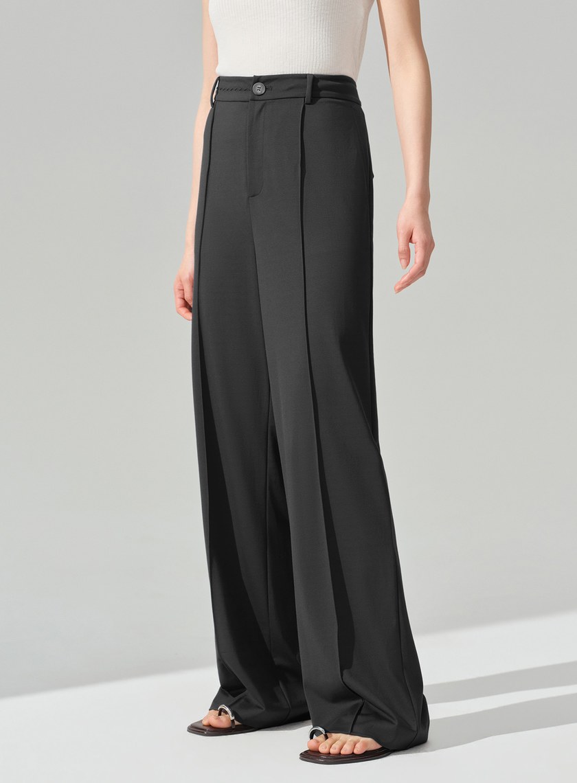 經典不對稱立體剪裁西裝褲