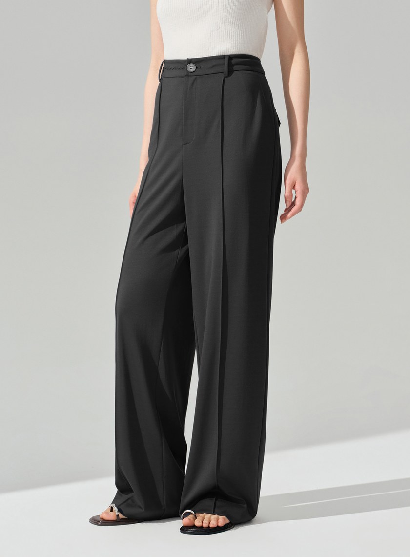 經典不對稱立體剪裁西裝褲