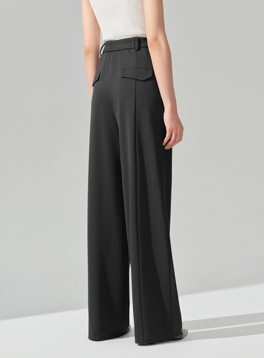 經典不對稱立體剪裁西裝褲