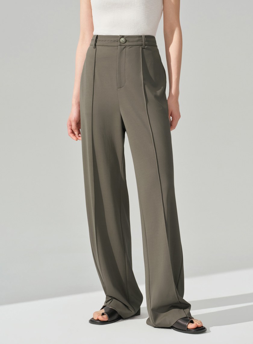 經典不對稱立體剪裁西裝褲