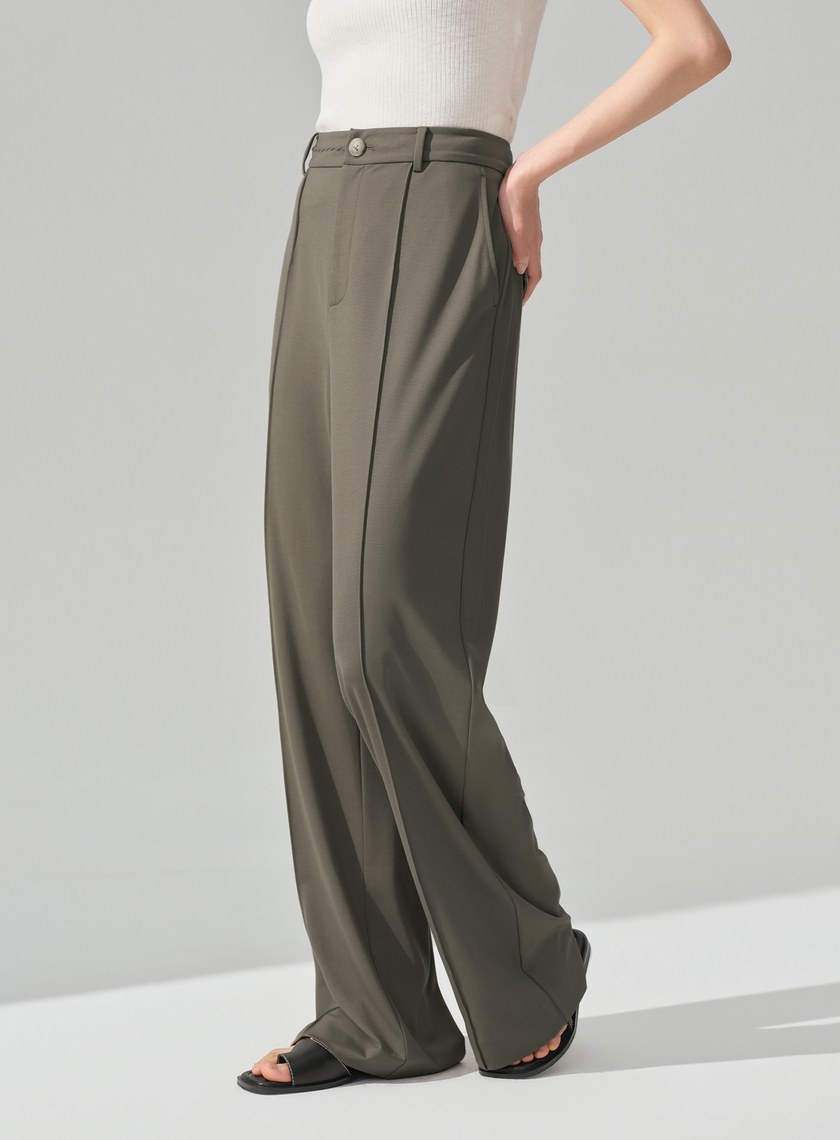 經典不對稱立體剪裁西裝褲