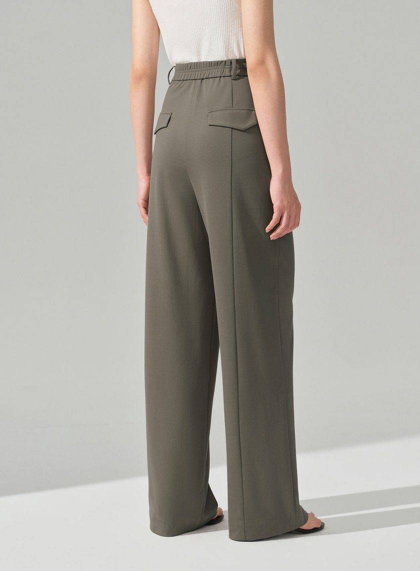 經典不對稱立體剪裁西裝褲