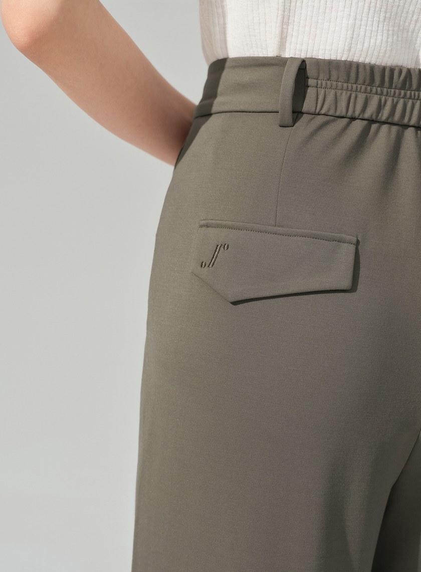 經典不對稱立體剪裁西裝褲