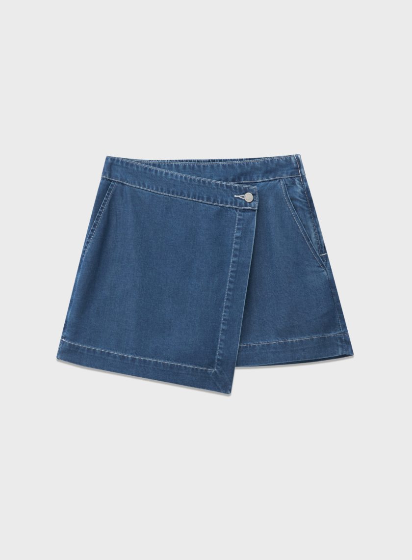 不對稱設計涼感機能褲裙