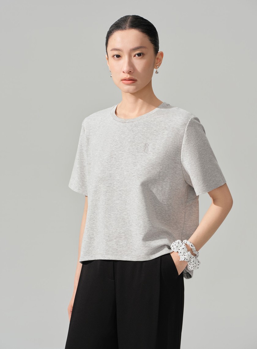 DISNEY｜刺繡短版上衣