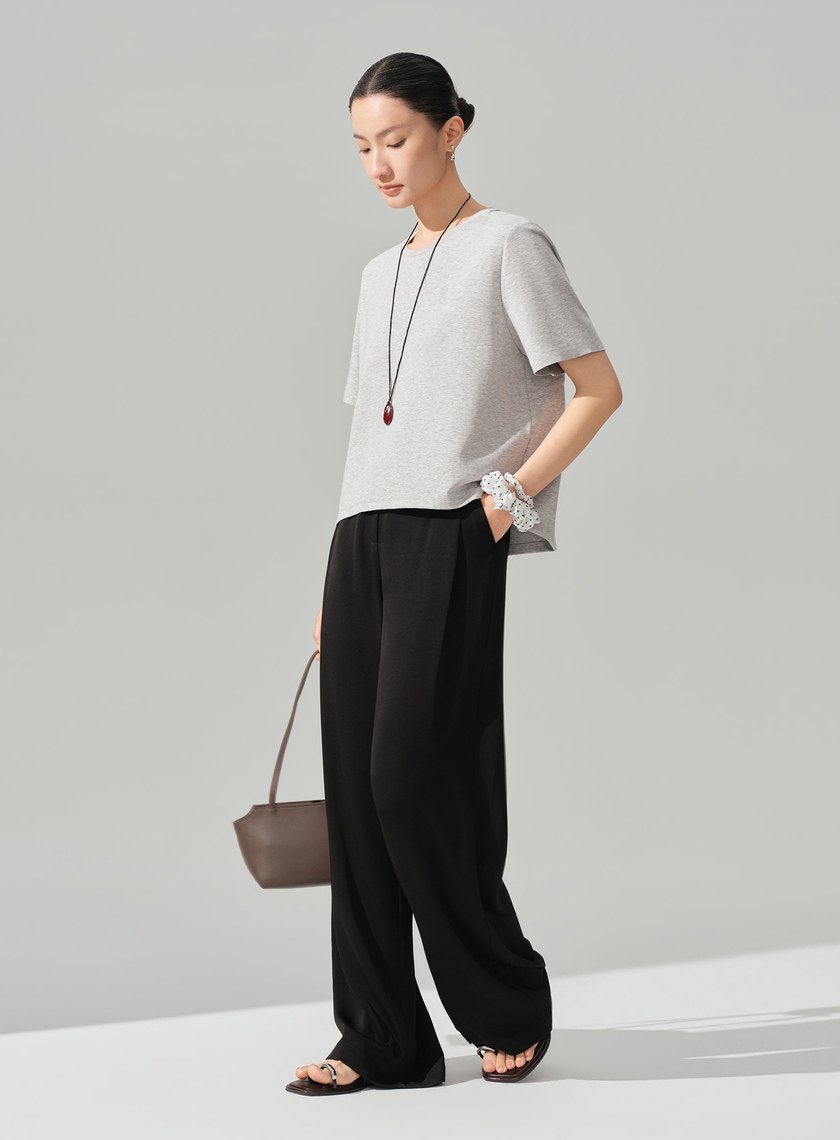 DISNEY｜刺繡短版上衣