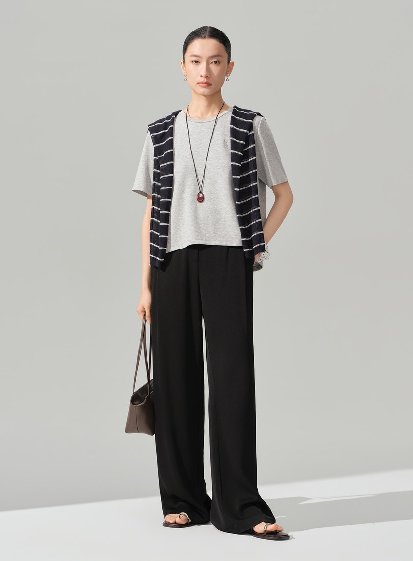 DISNEY｜刺繡短版上衣