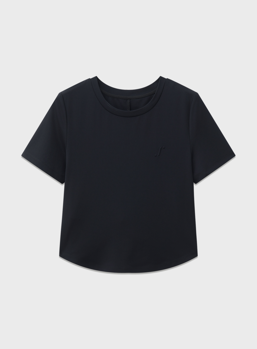 後背扭結涼感短袖上衣