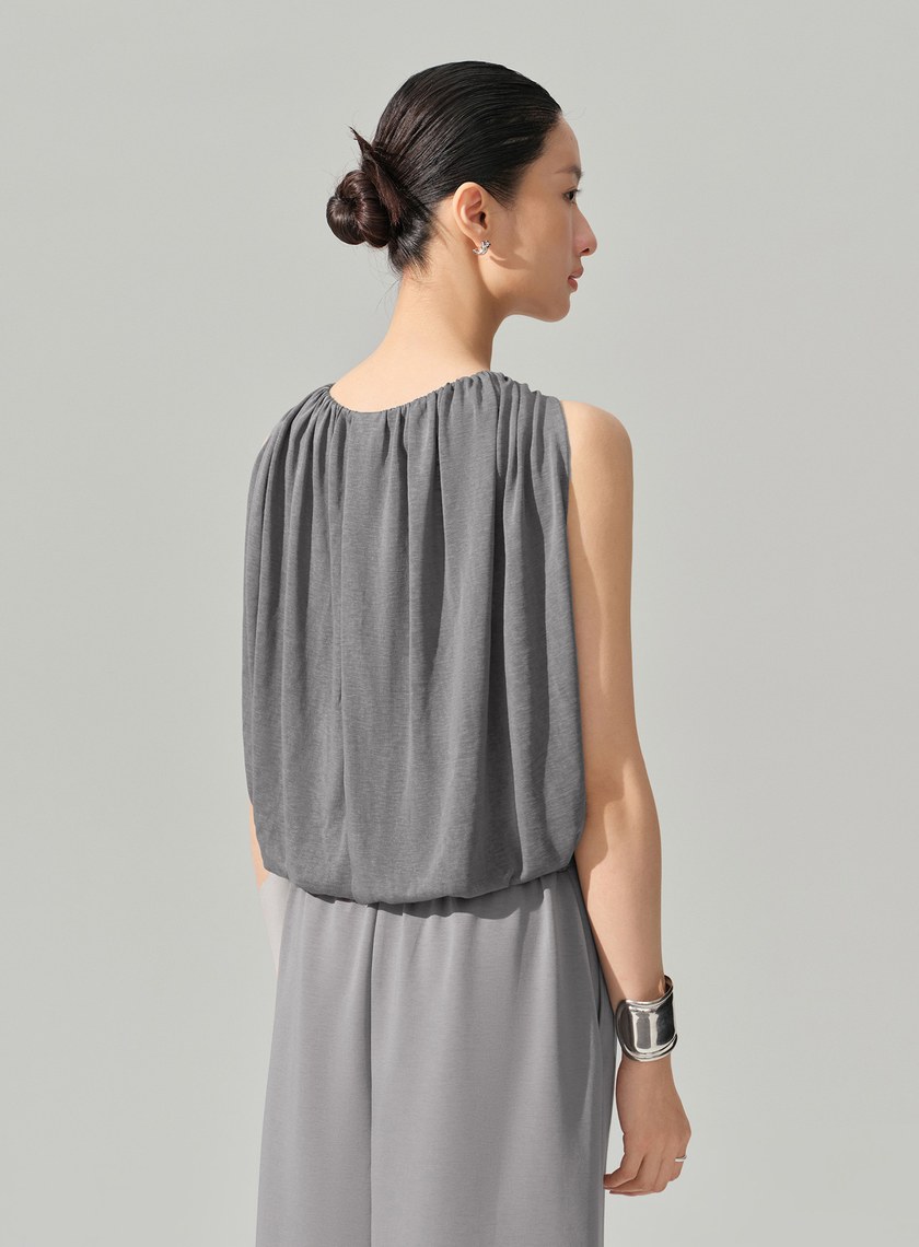 優雅垂墜收腰上衣