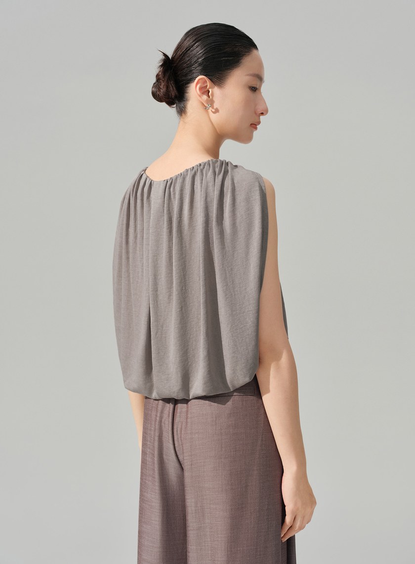 優雅垂墜收腰上衣