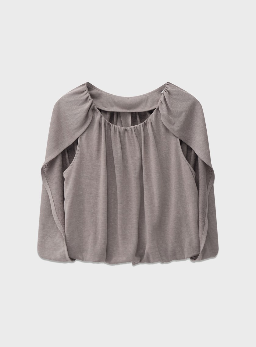 優雅垂墜收腰上衣