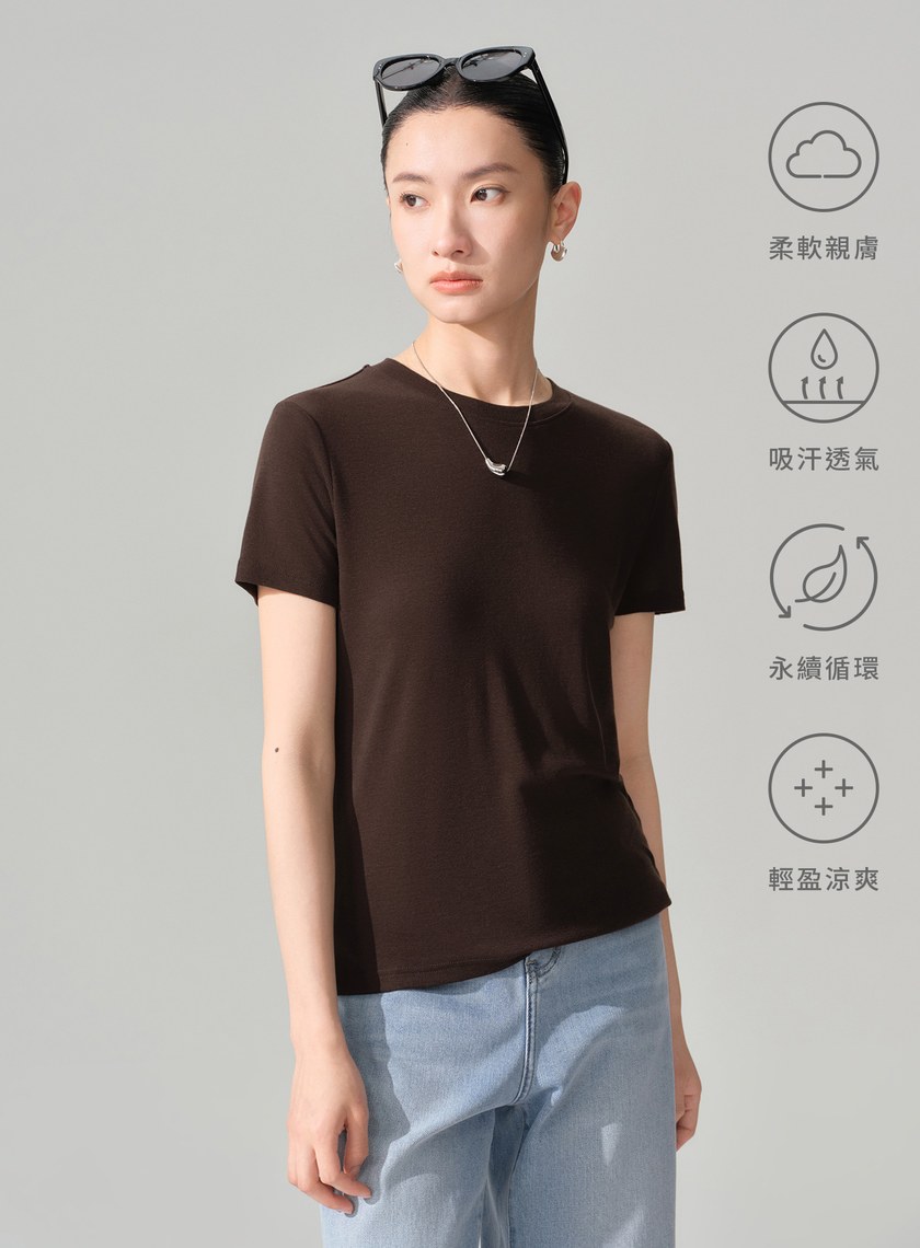 美麗諾羊毛輕盈基本款T恤