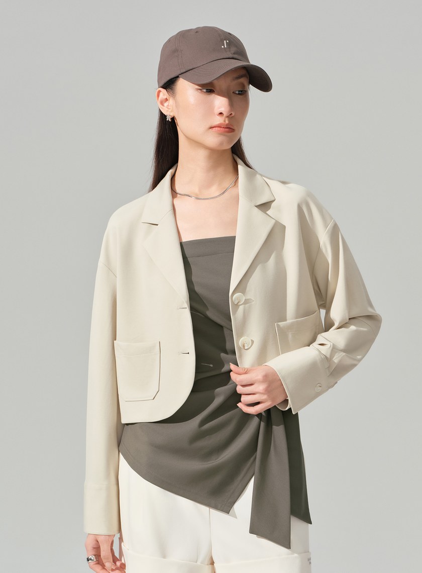 經典短版西裝外套