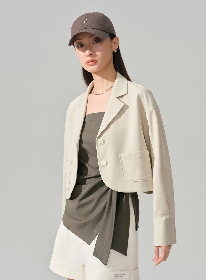 經典短版西裝外套