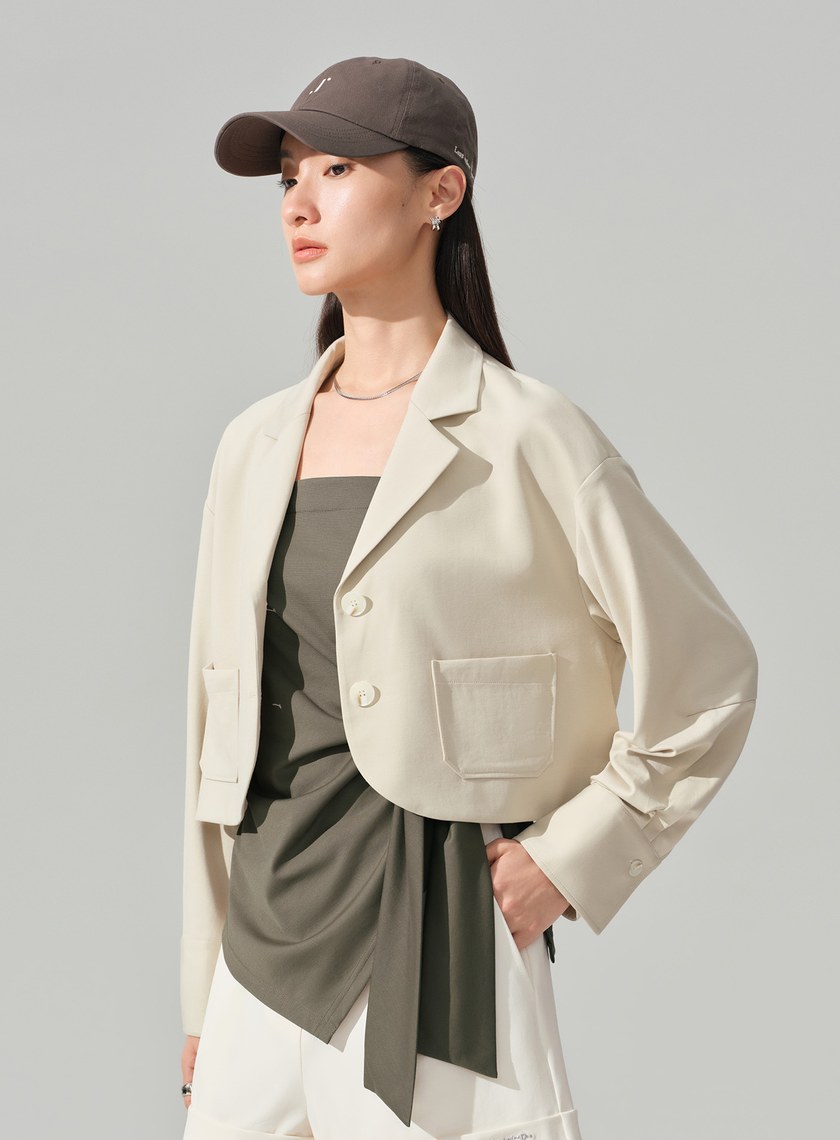 經典短版西裝外套