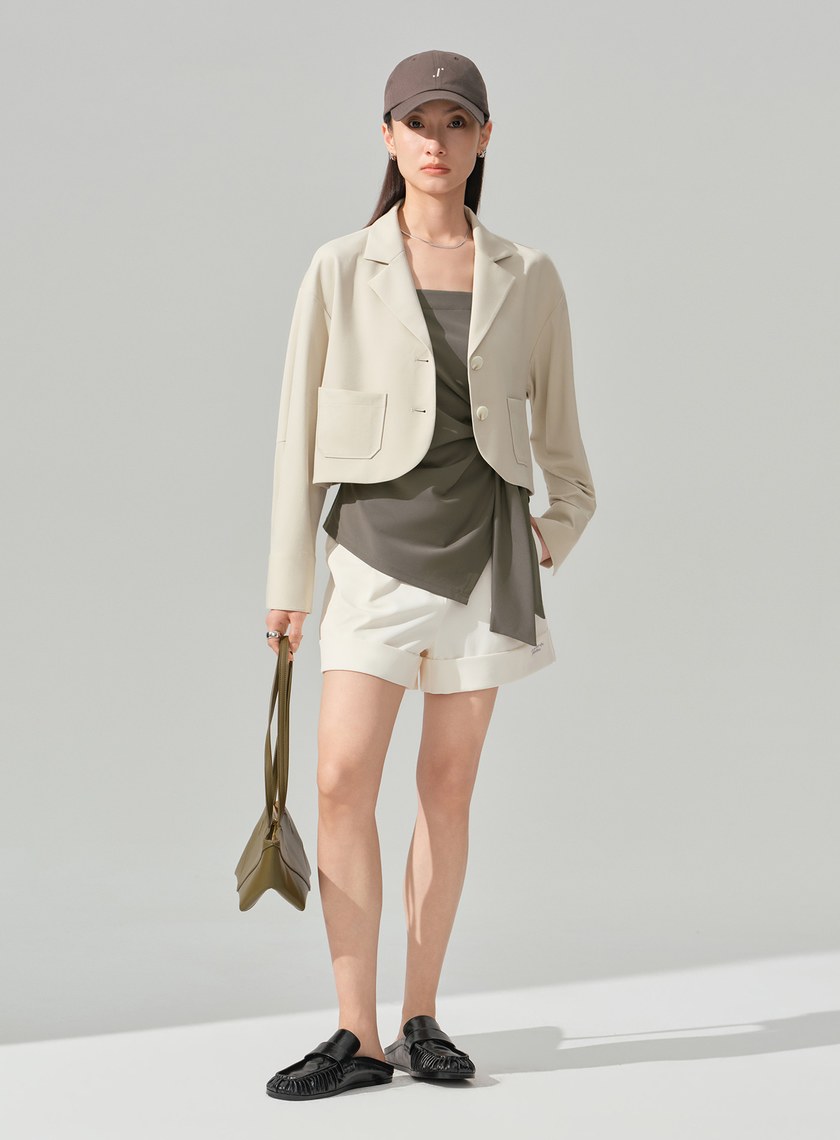 經典短版西裝外套
