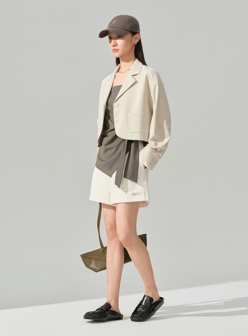 經典短版西裝外套