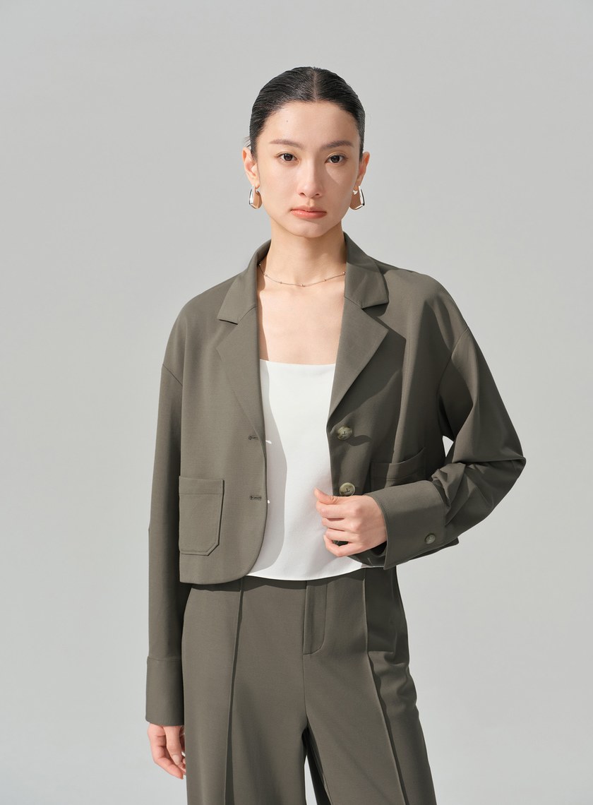 經典短版西裝外套