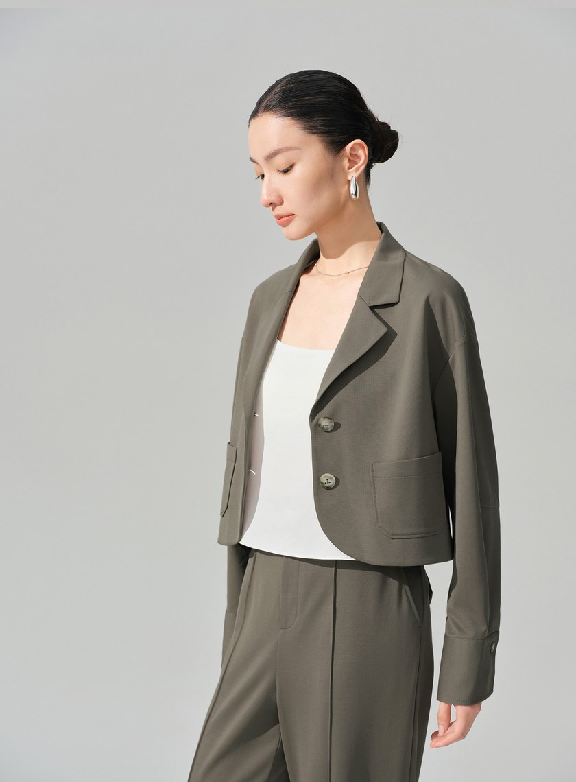 經典短版西裝外套