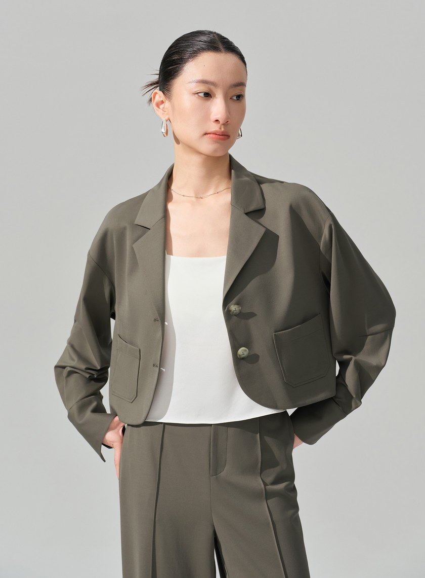 經典短版西裝外套