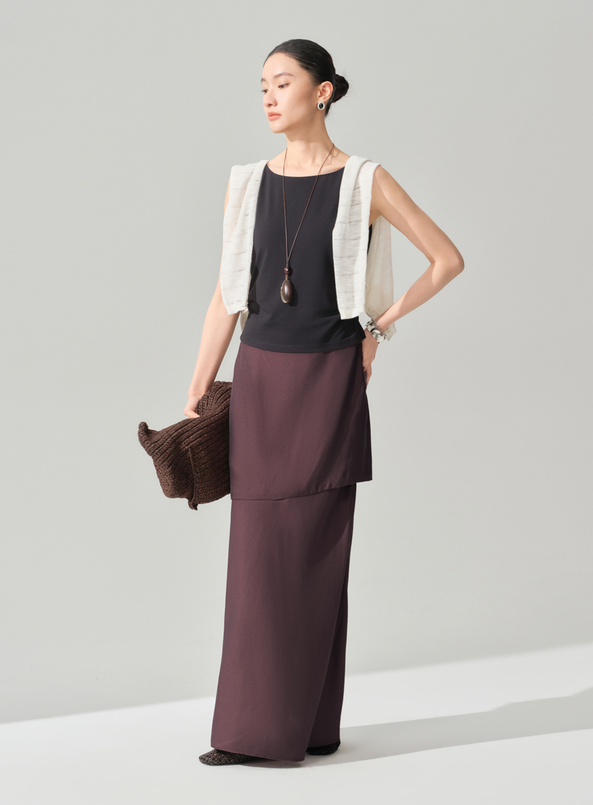 船領收腰涼感短袖上衣