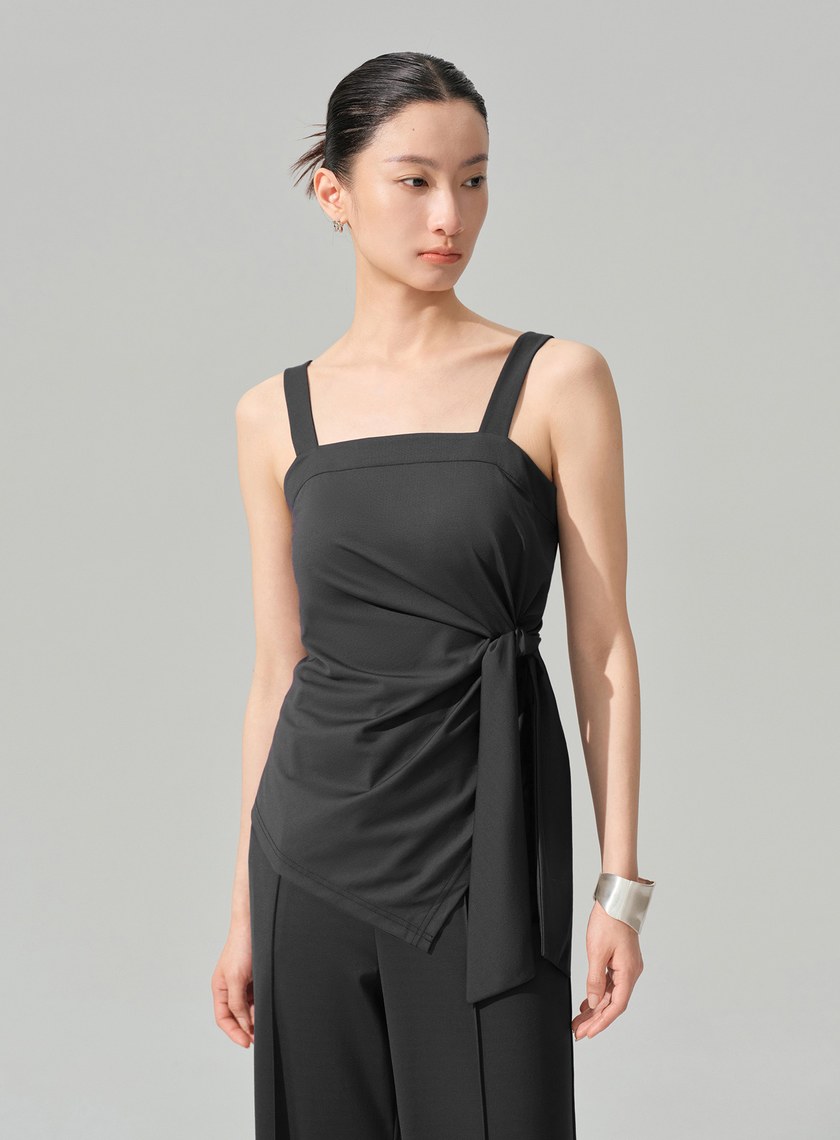 優雅綁帶不對稱Bra背心