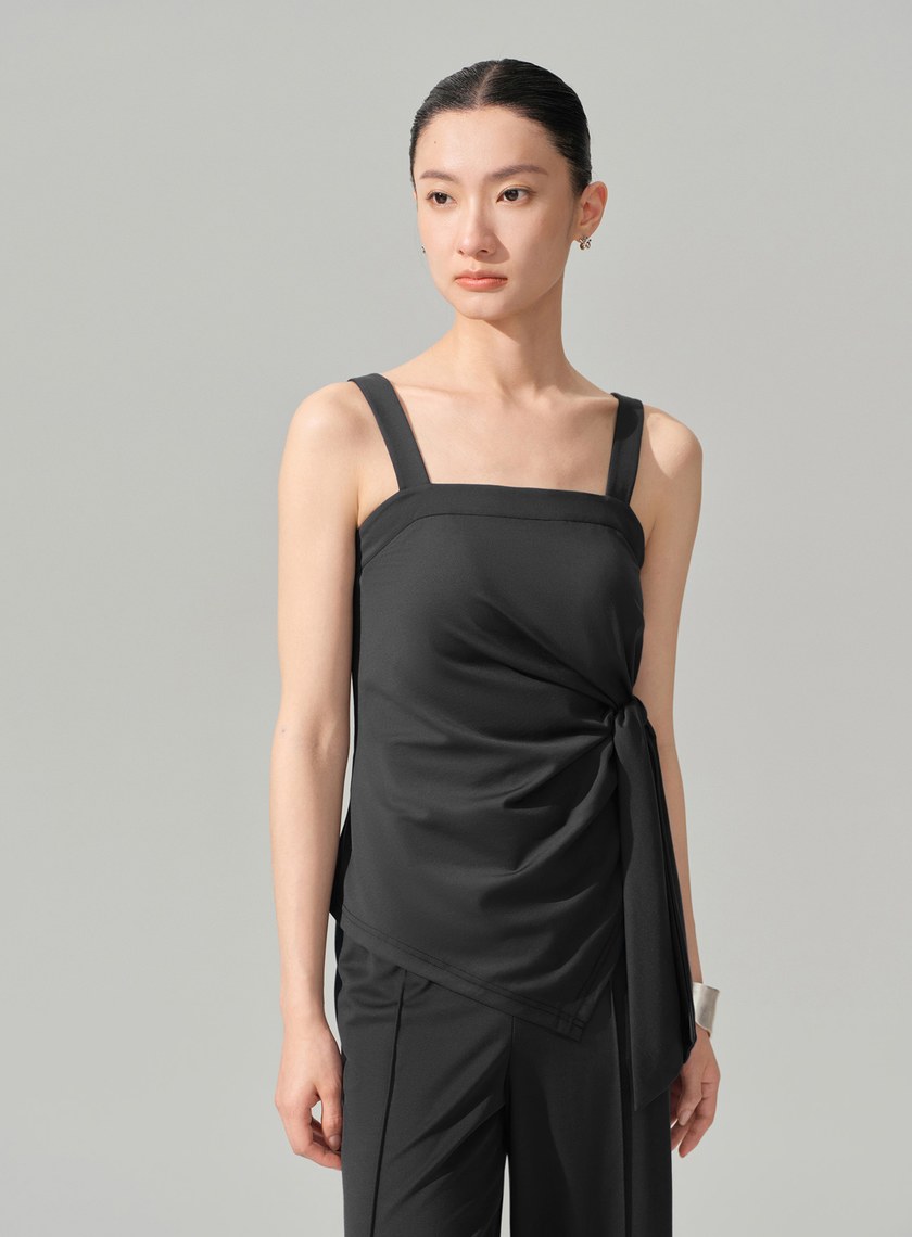 優雅綁帶不對稱Bra背心