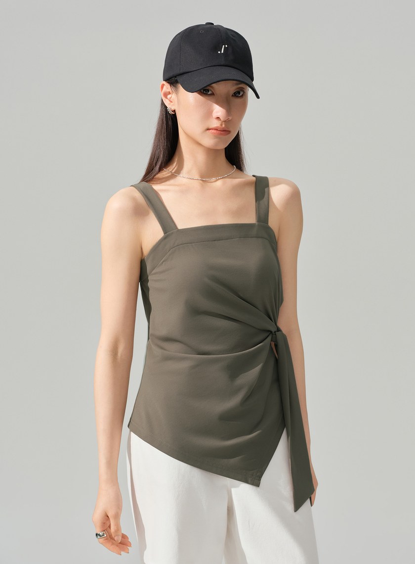 優雅綁帶不對稱Bra背心