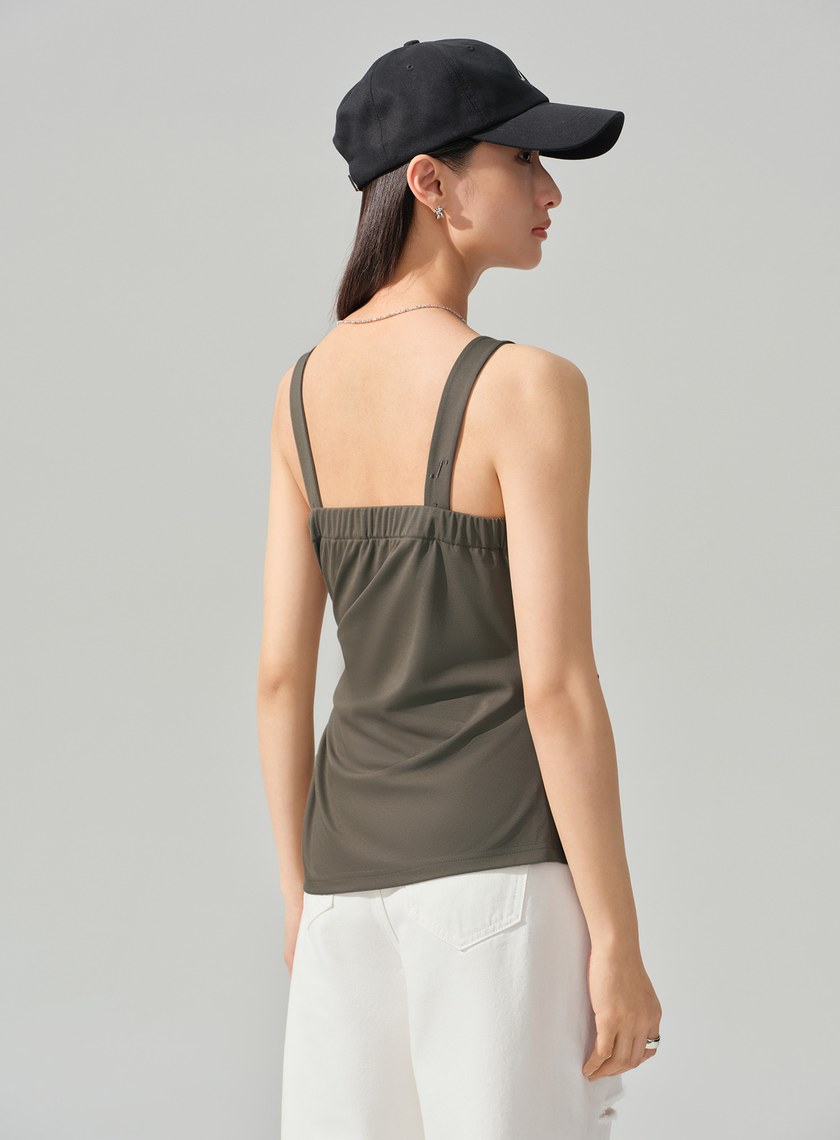 優雅綁帶不對稱Bra背心