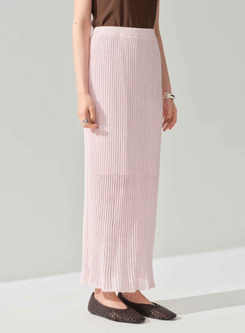 慵懶直身混紡長裙