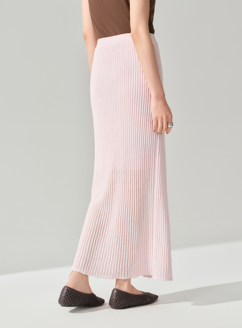 慵懶直身混紡長裙