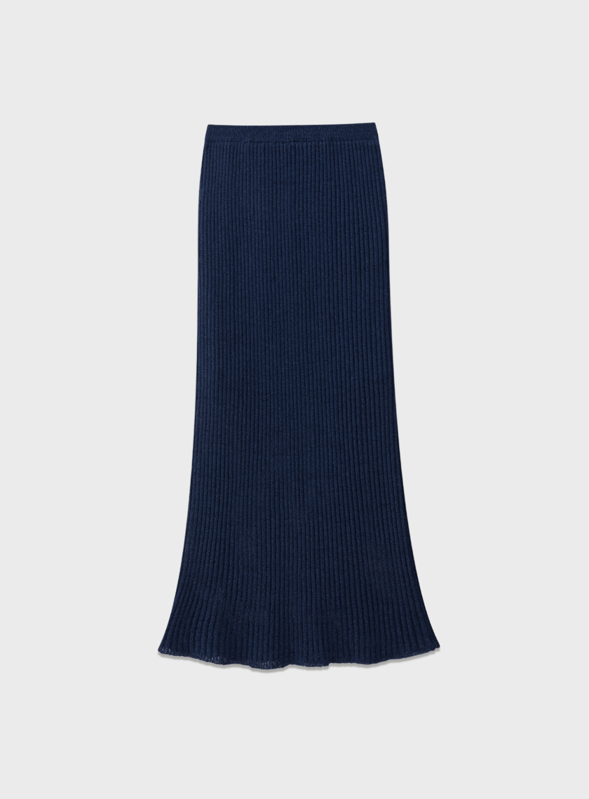 慵懶直身混紡長裙