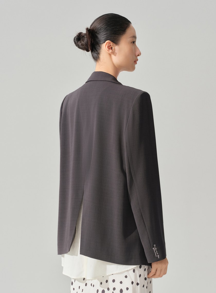 DISNEY｜拼接層次西裝外套