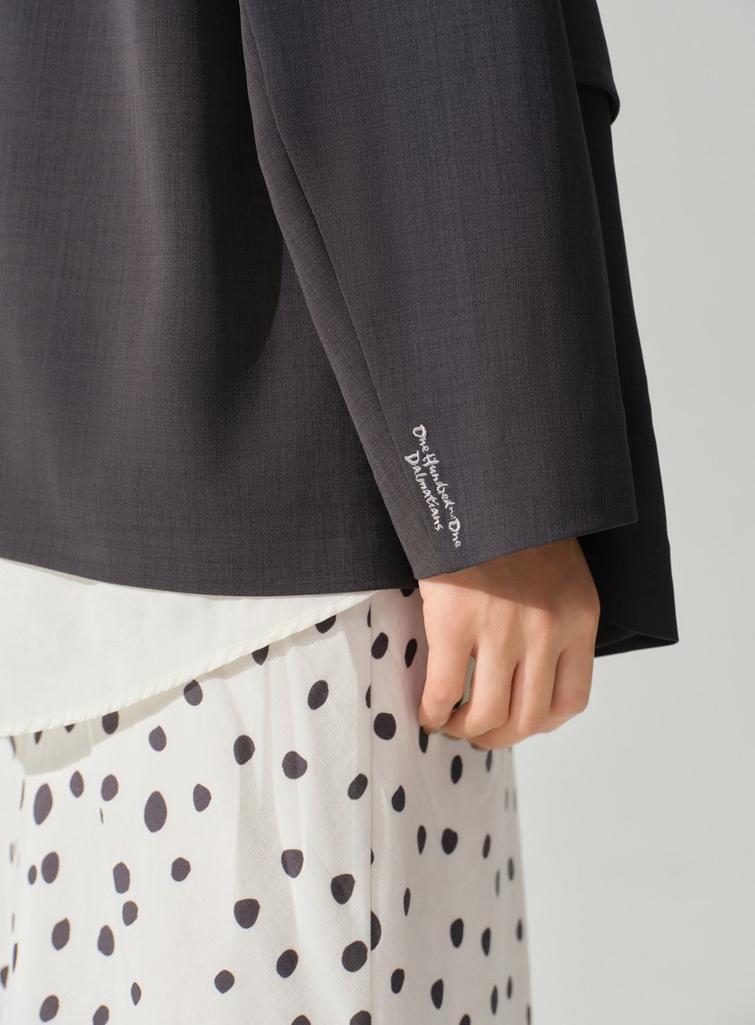 DISNEY｜拼接層次西裝外套