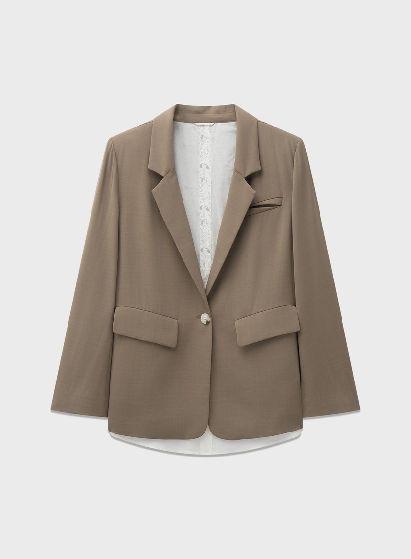 DISNEY｜拼接層次西裝外套