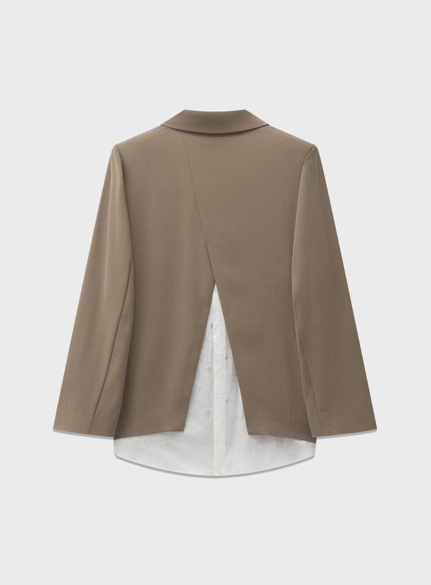 DISNEY｜拼接層次西裝外套