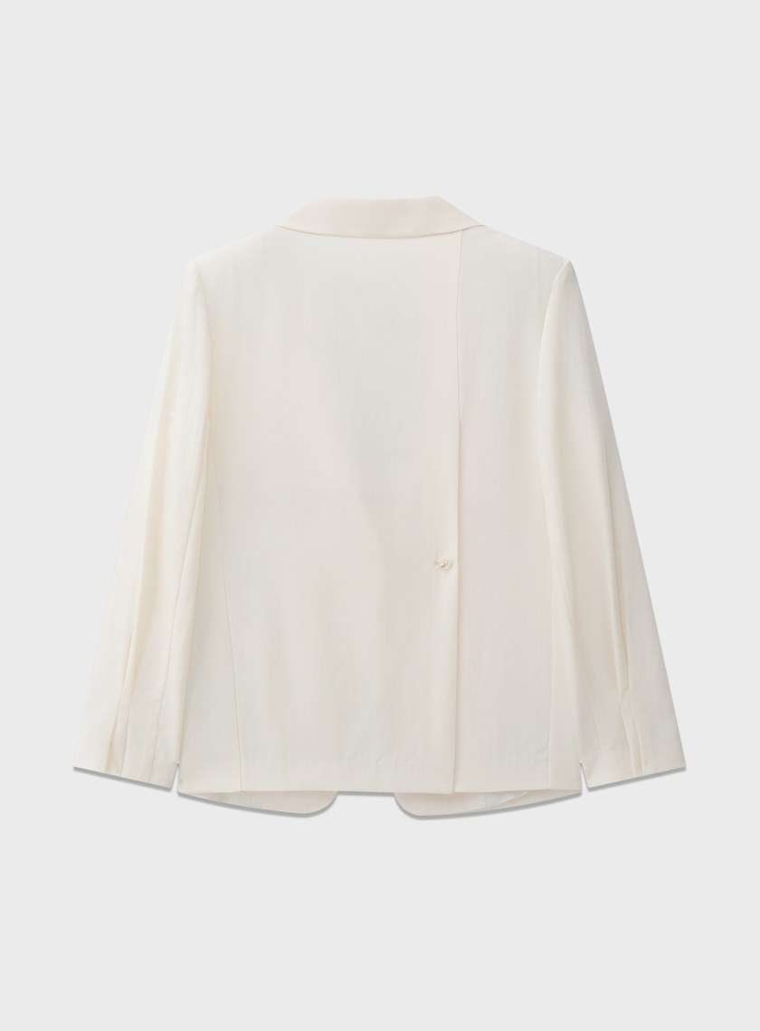 垂墜感不對稱西裝外套