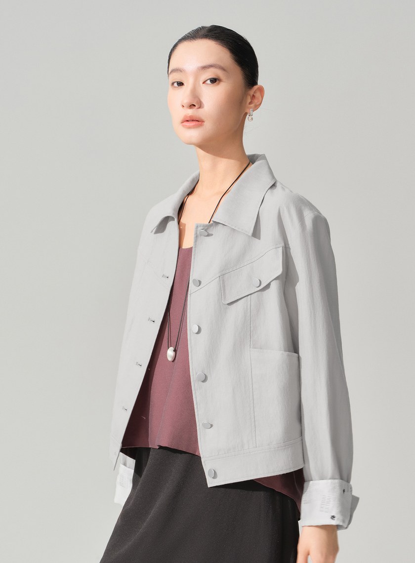 DISNEY｜報紙印花工裝外套