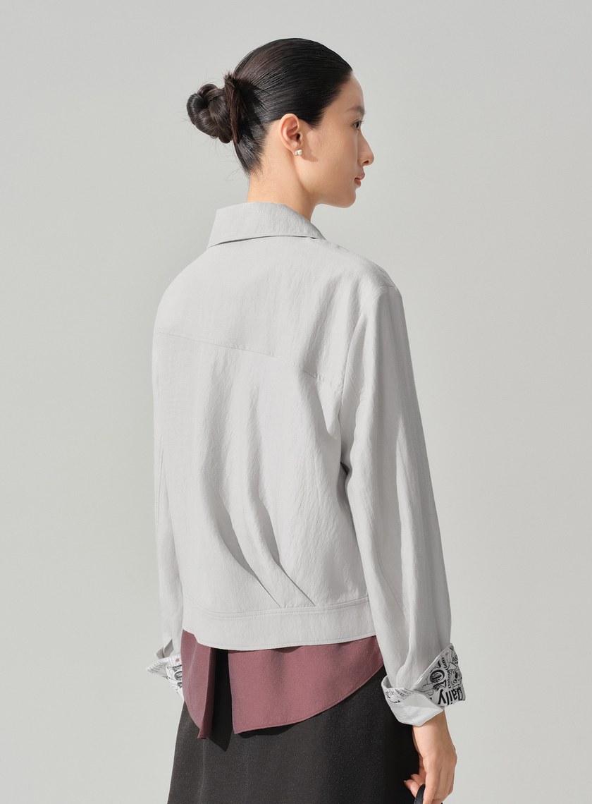 DISNEY｜報紙印花工裝外套